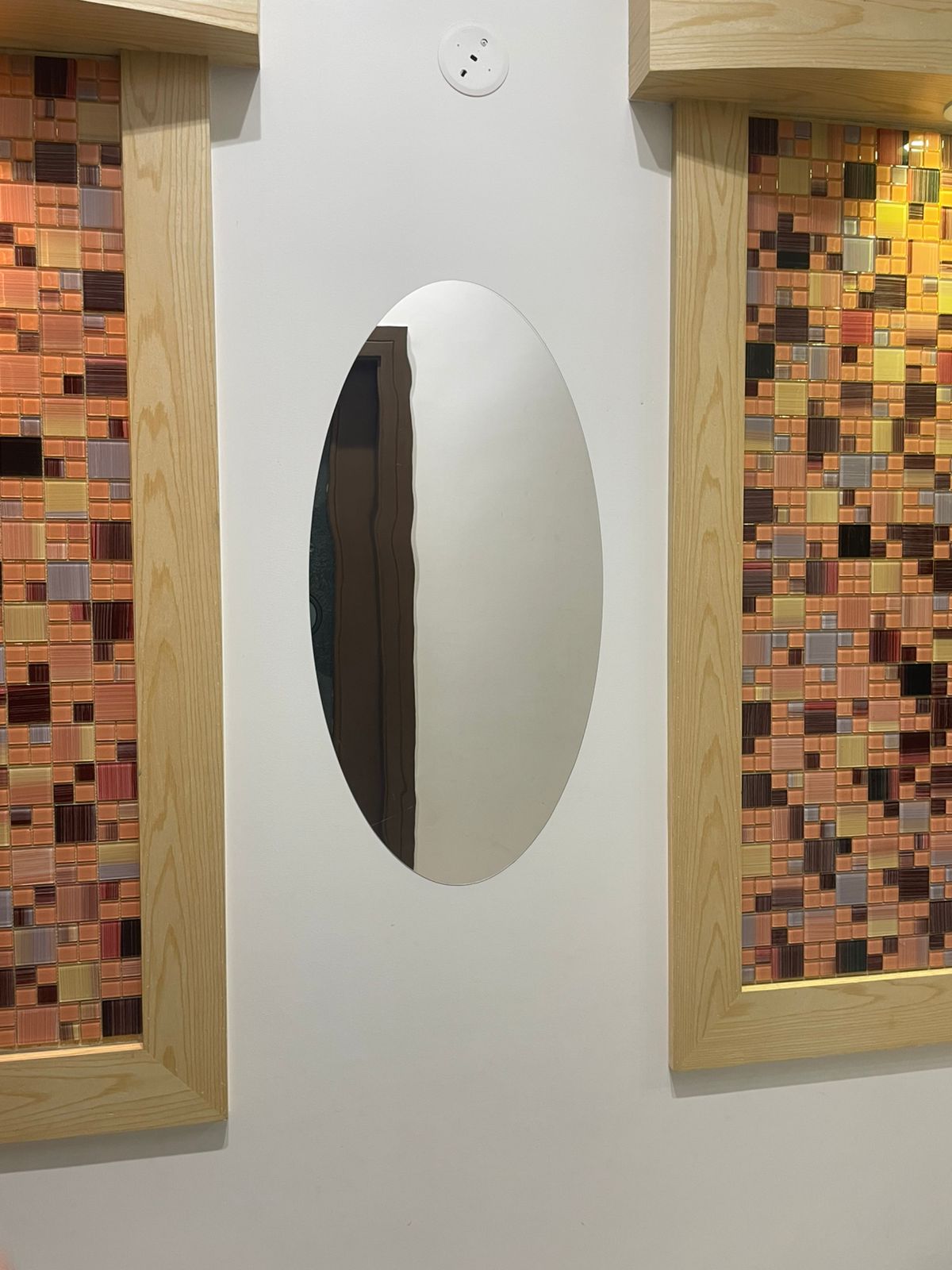 Oval Shape Flexible Self Adhesive Non-Glass Mirror Sticker